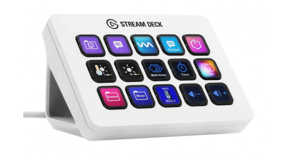 ELGATO STREAM DECK MK.2 WHITE EDITION​ - 15 MACRO KEYS